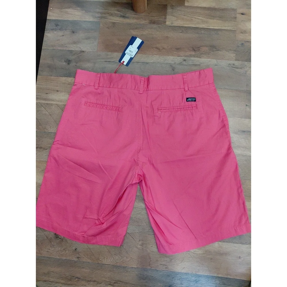 NWT Vtg‎ Canterbury New Zealand Flat Front Cotton Chino Pink Shorts Men's Sz 38